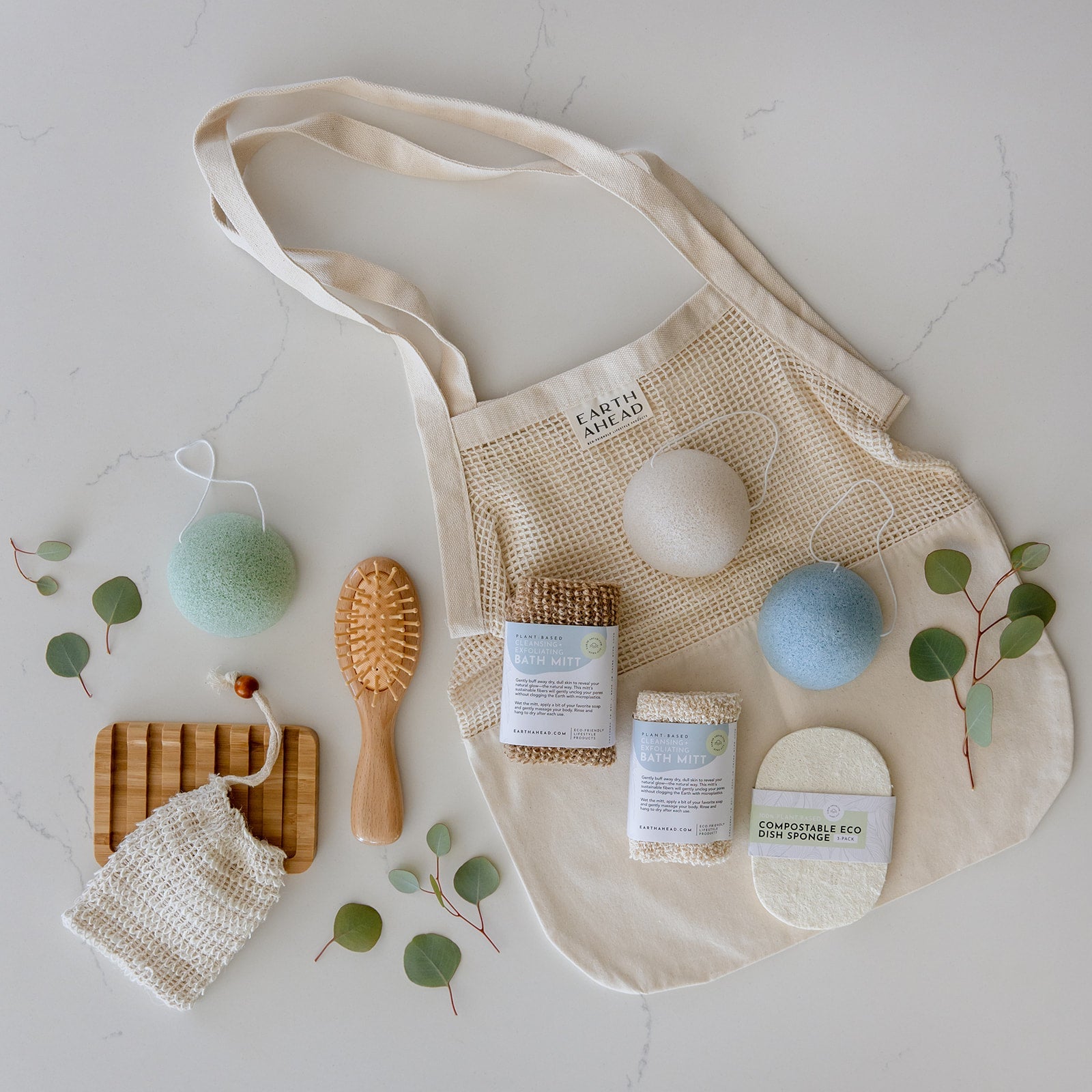 Earth Ahead branded eco friendly lifestyle products collection