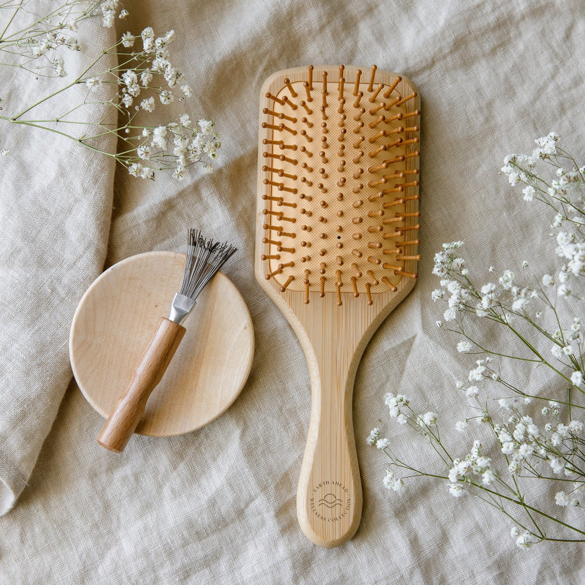 Body Brush Bath Brush,natural Bristles Bamboo Wood Round Brushes For  Brushing Stimulates Blood Circulation Improves