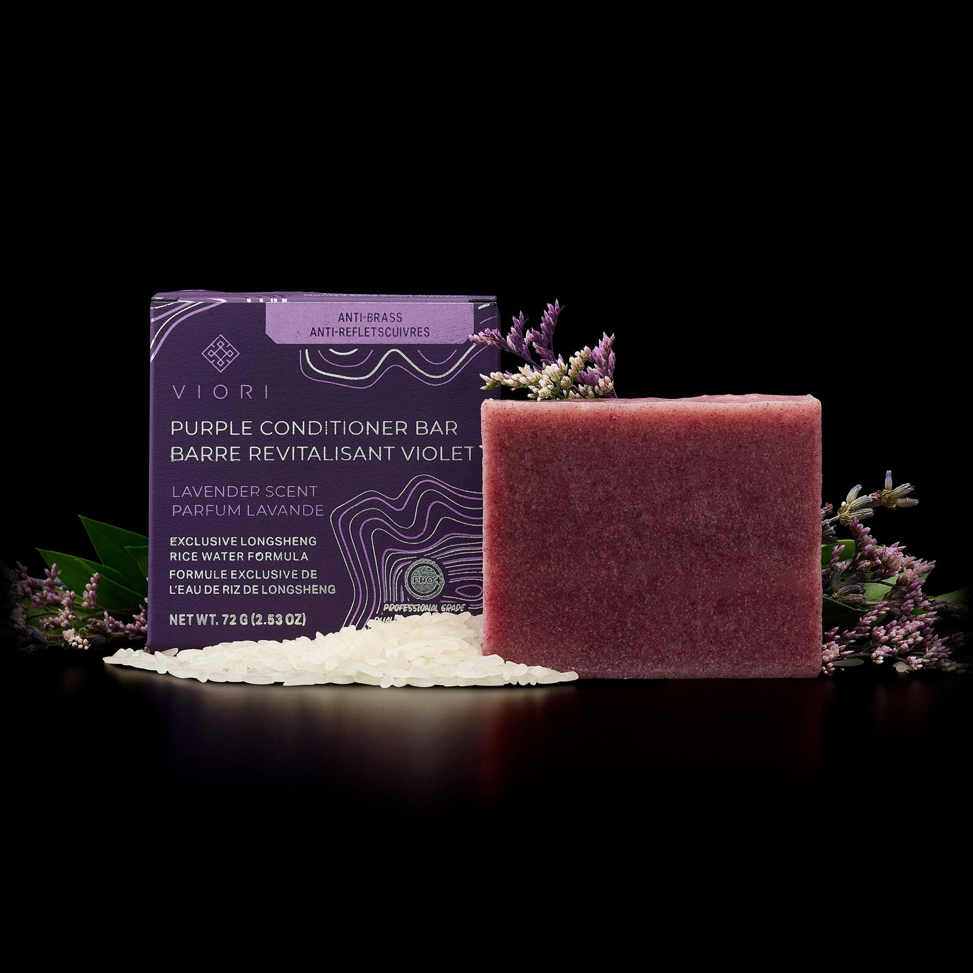 Purple Toning Rice Water Conditioner Bar - Earth Ahead