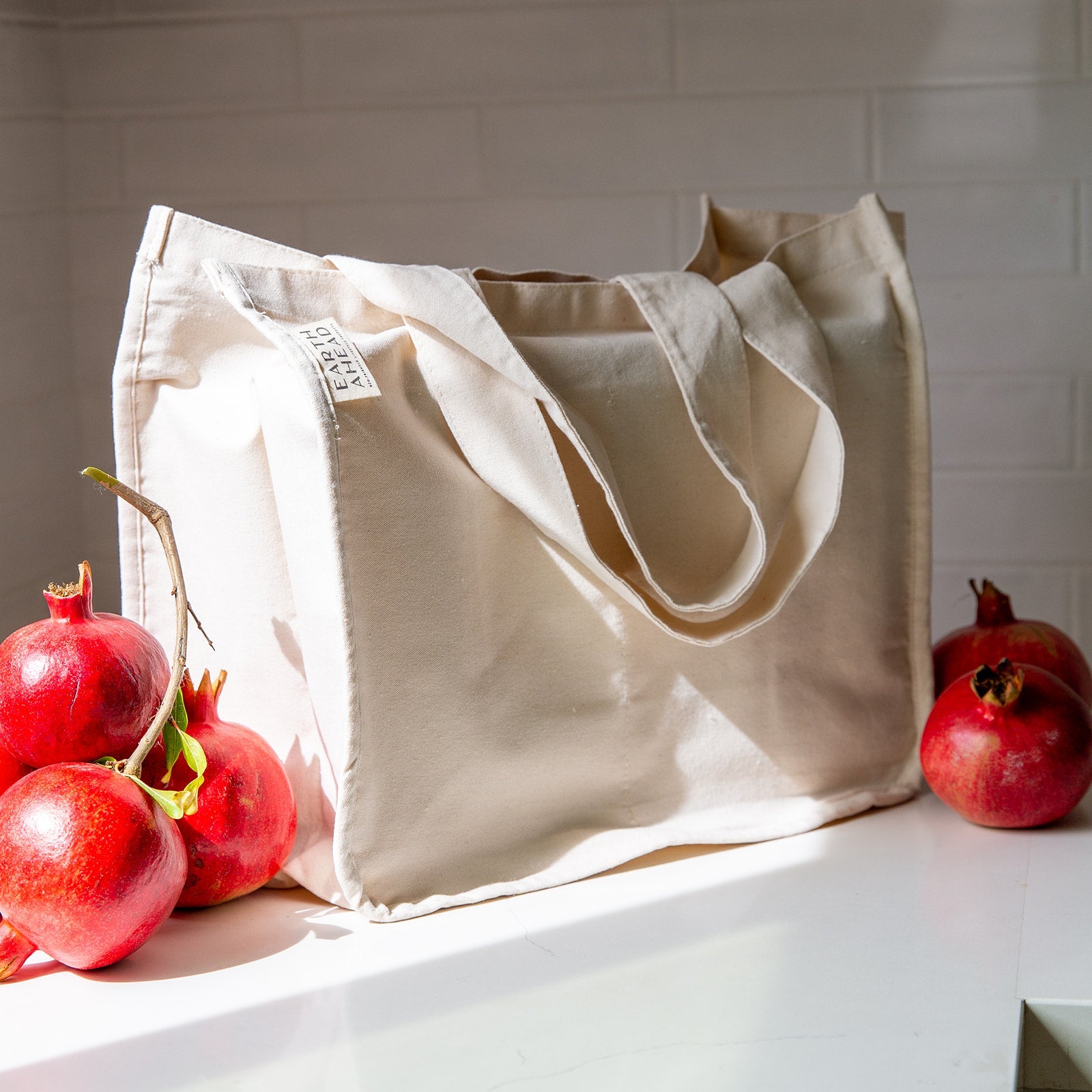 Reusable cotton tote bag