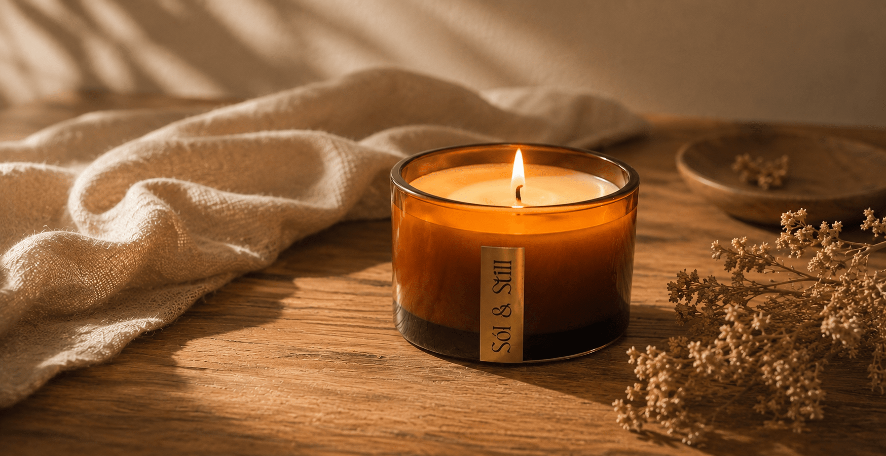 Sol & Still — Clean-Burning Candles