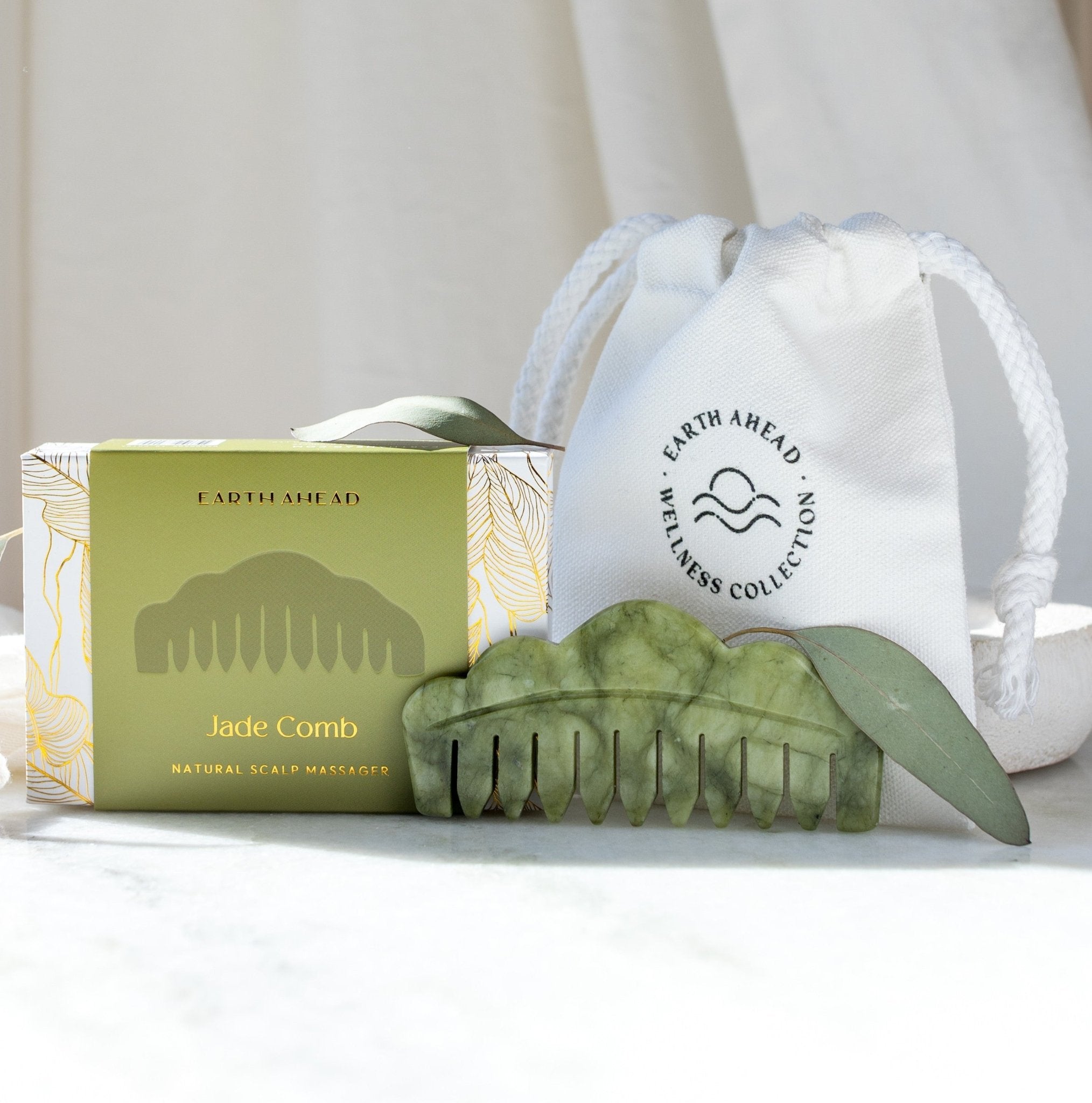Jade Comb – Natural Stone Scalp Massager