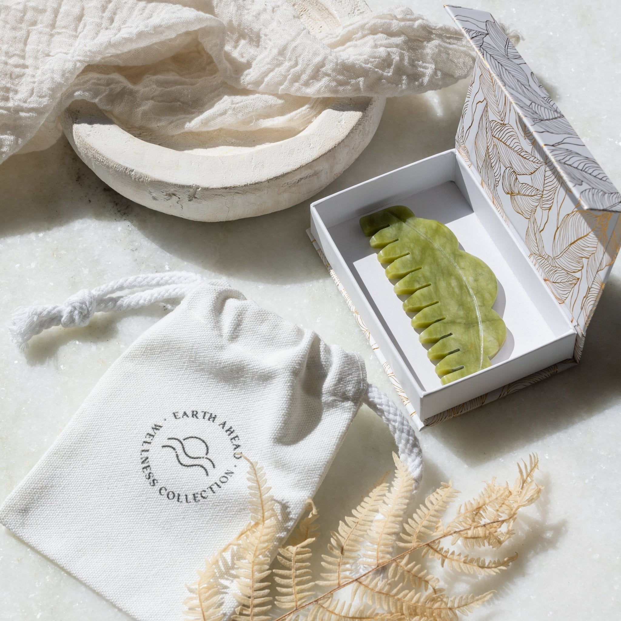 Jade Comb – Natural Stone Scalp Massager