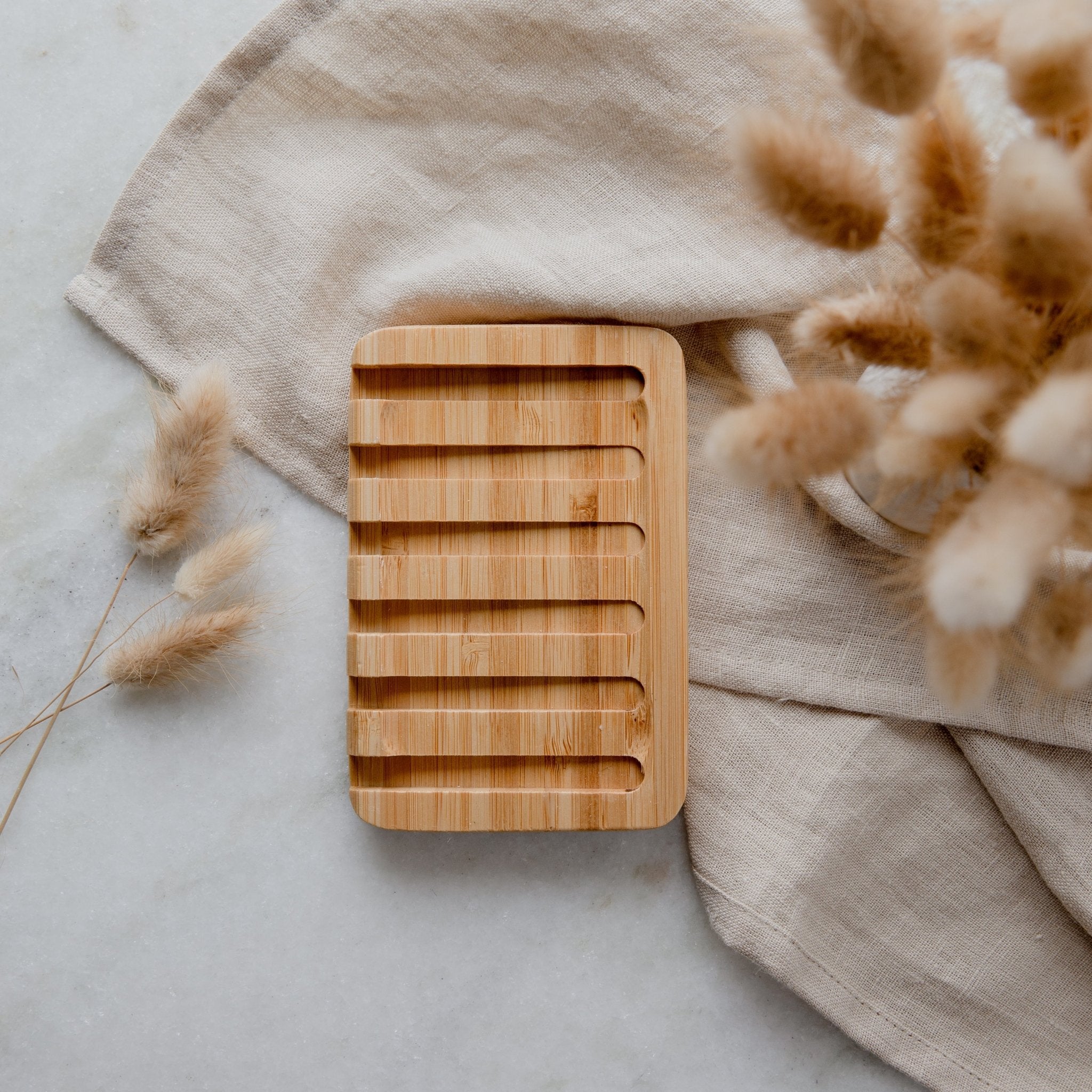 Waterfall Self Draining Bamboo Soap Dish - Earth Ahead