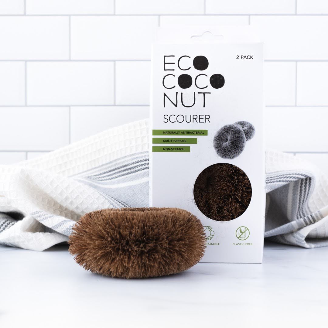 EcoCoconut Twin Pack Scourers - Earth Ahead