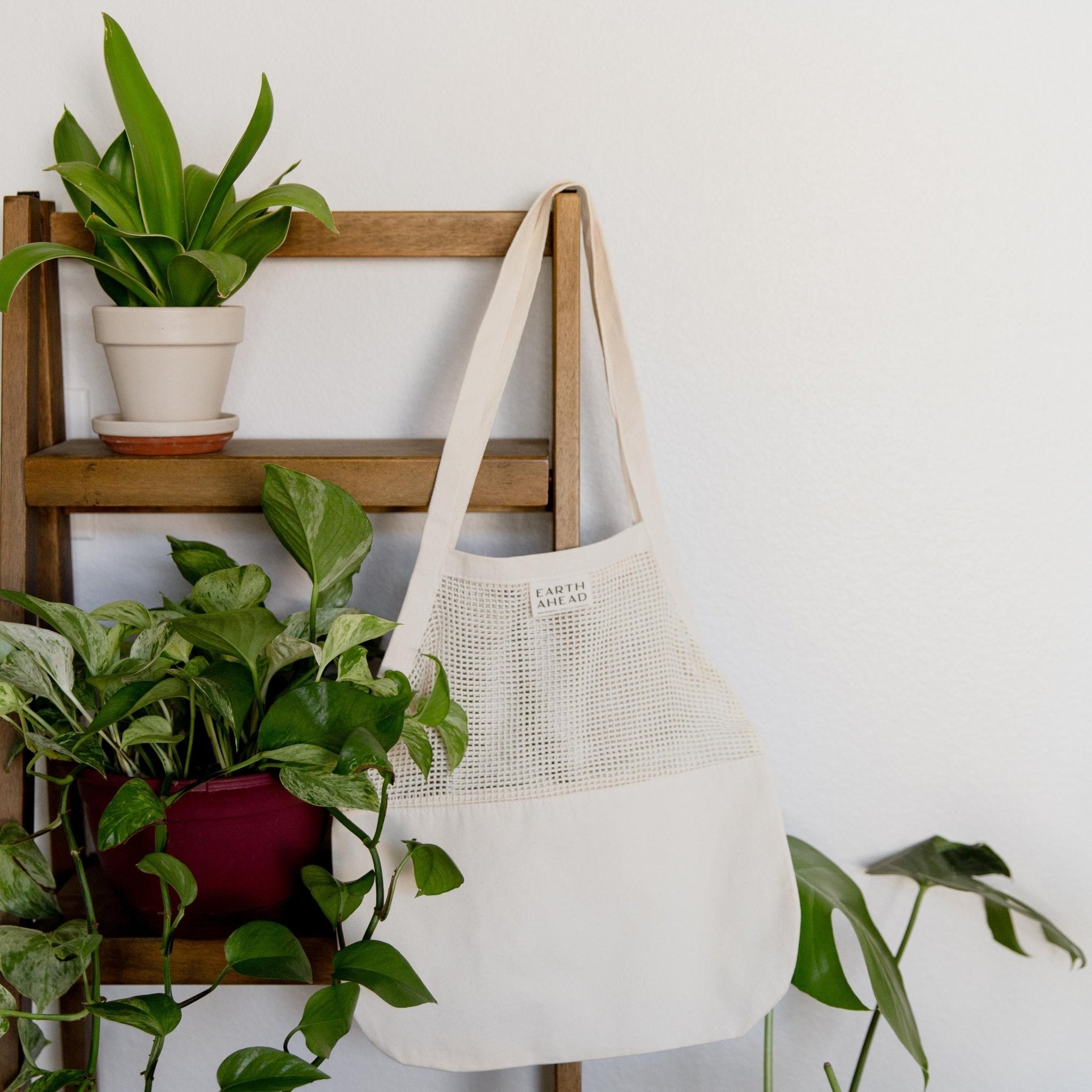 Everyday Cotton & Mesh Tote - Earth Ahead