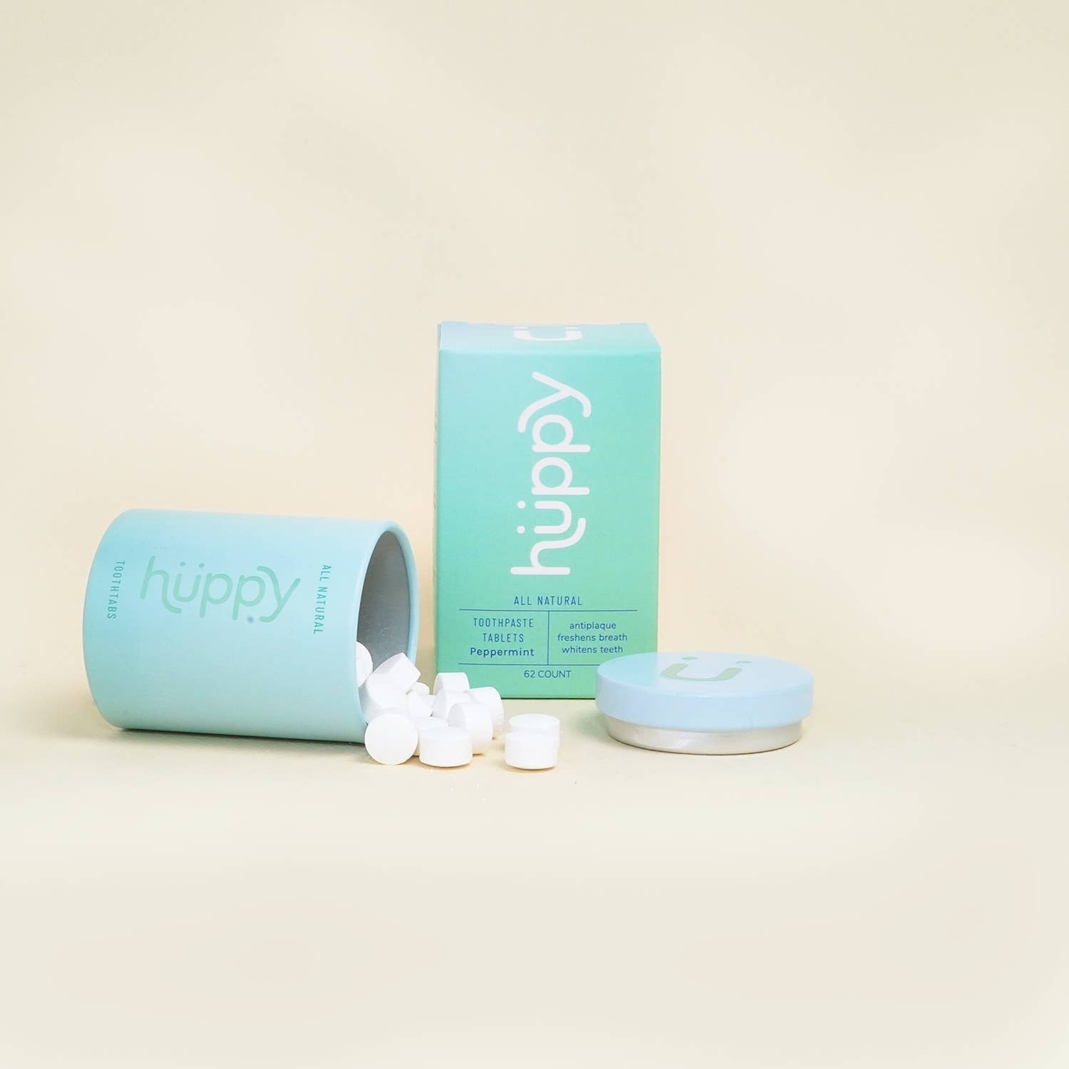 Huppy Toothpaste Tablets - Peppermint - Earth Ahead