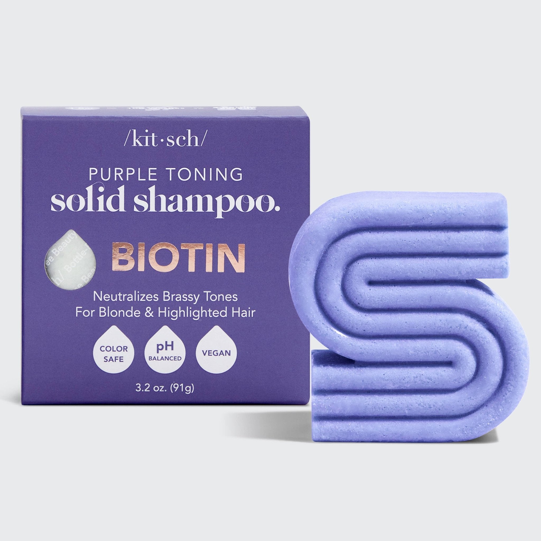 KITSCH Purple Toning Shampoo Bar With Biotin
