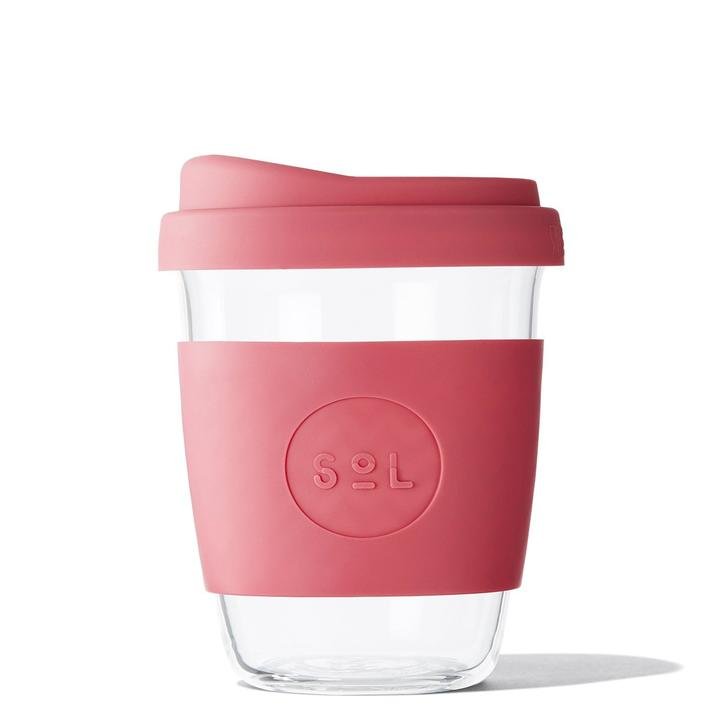 Reusable To-Go Glass & Silicone Cup 12 oz - Earth Ahead