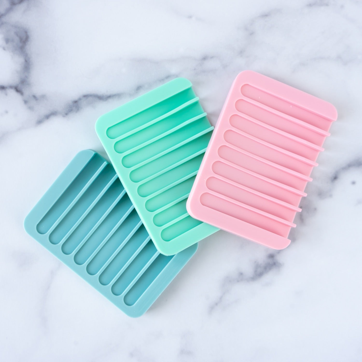 Multicolor Silicone Soap Tray 1Pc - Flexible Silicone Soap Dish